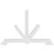 Ekena Millwork Vanguard Architectural Grade PVC Gable Bracket, 96"W x 64"H x 6"D x 6"F, 16/12 Pitch GBP096X64X0606VAN00 - alternate 3